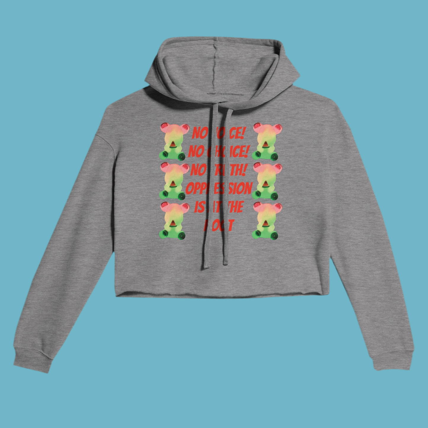 Cropped Hoodie | Bella + Canvas No Voice