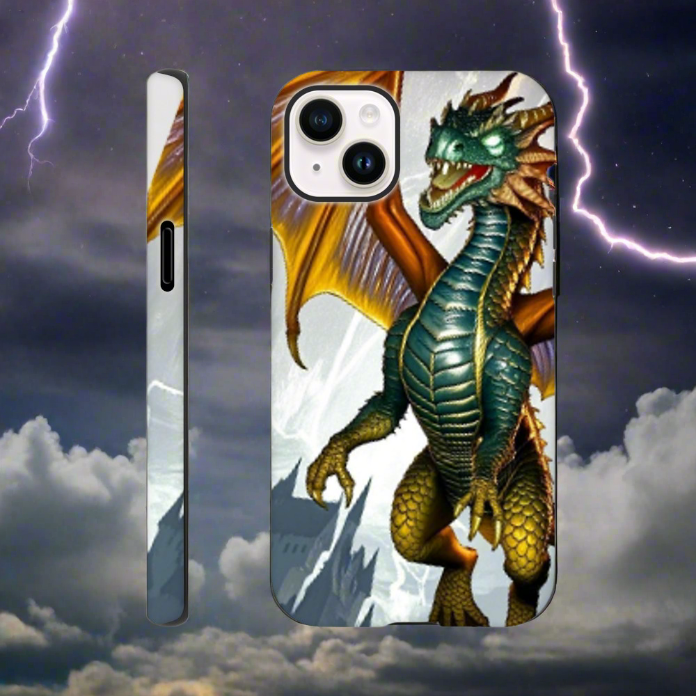 iPhone Tough Case Gold Dragon 2