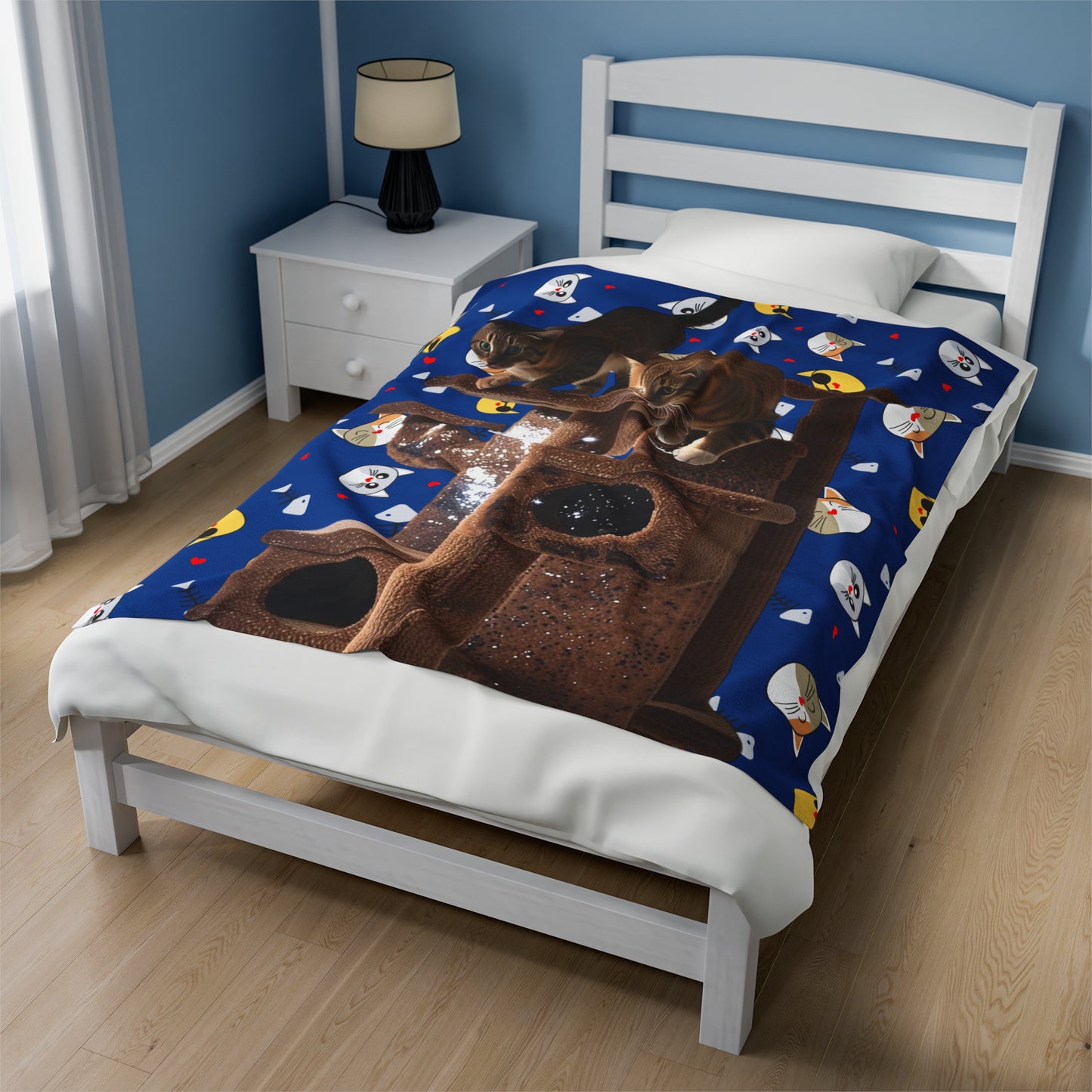 Velveteen Plush Blanket Cats 4