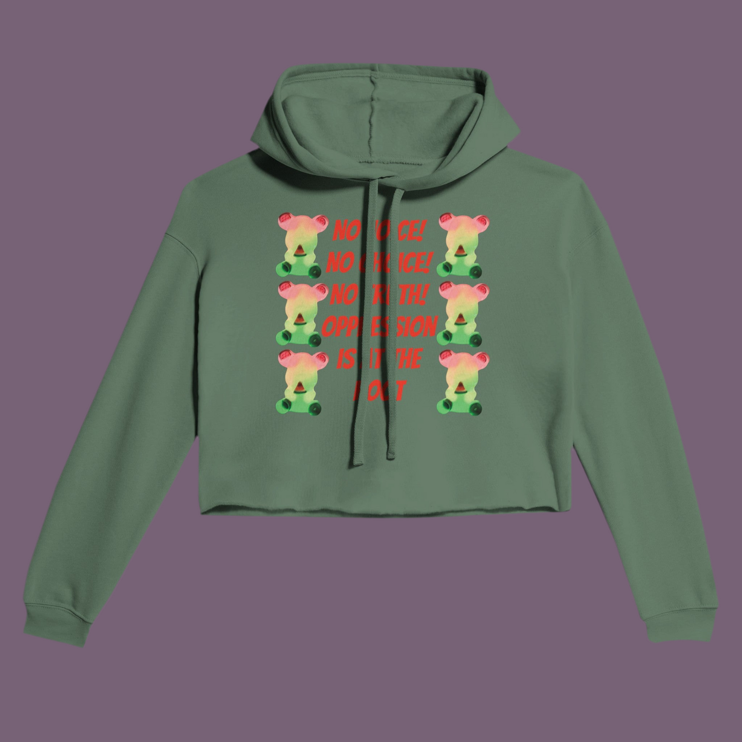 Cropped Hoodie | Bella + Canvas No Voice