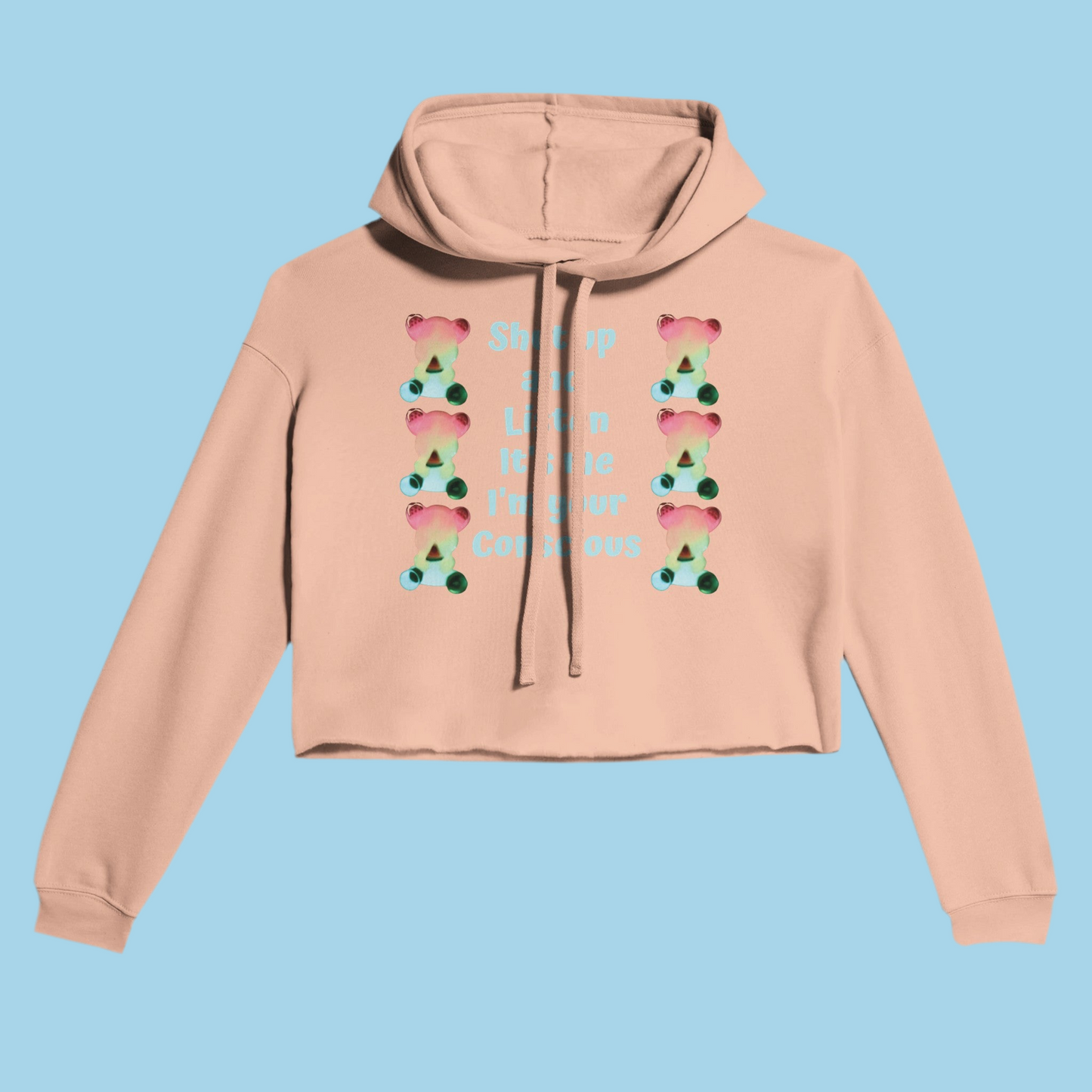 Cropped Hoodie | Bella + Canvas Listen