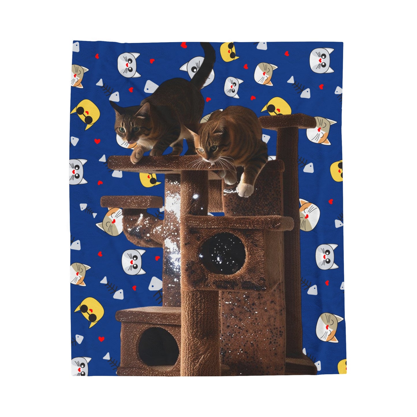 Velveteen Plush Blanket Cats 4