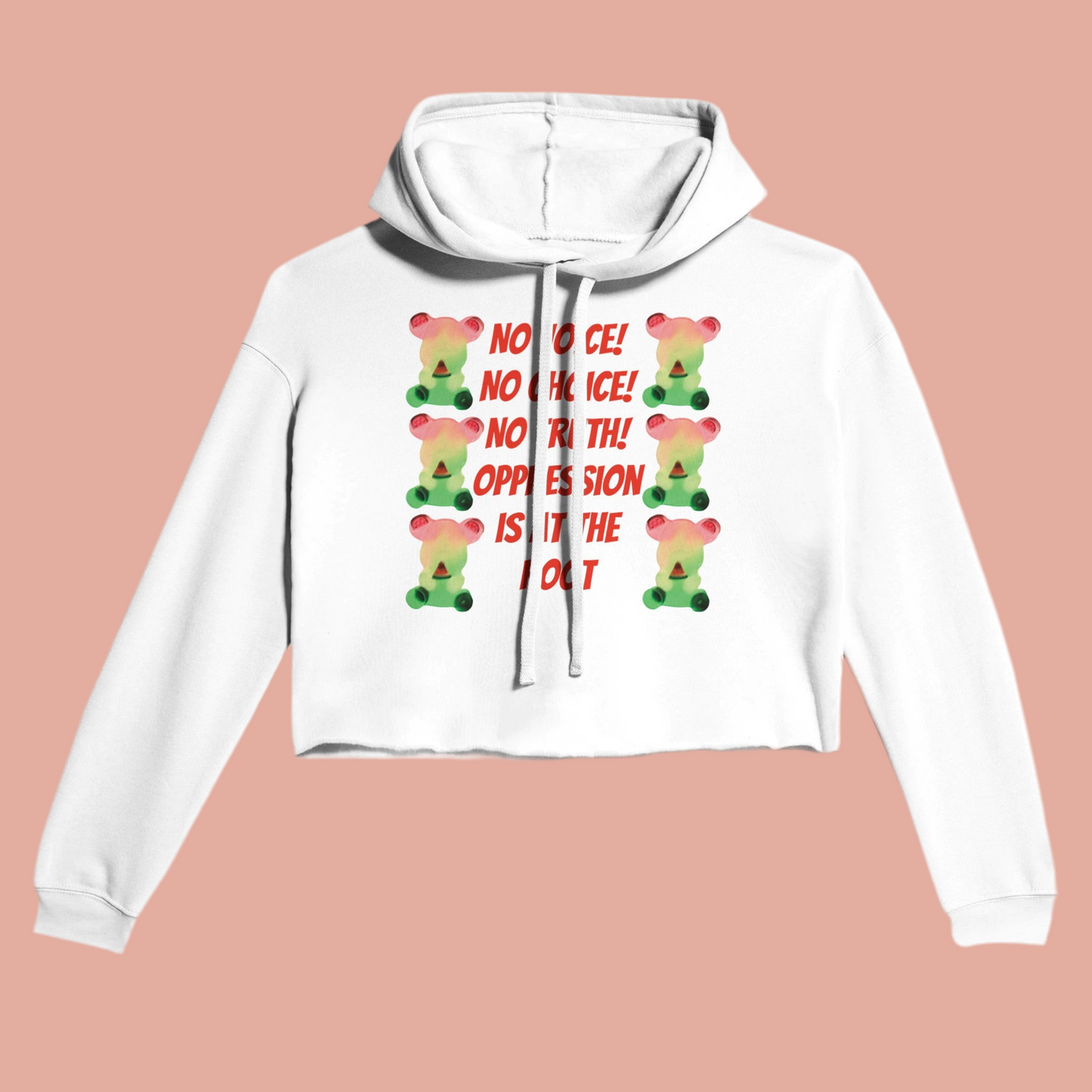 Cropped Hoodie | Bella + Canvas No Voice