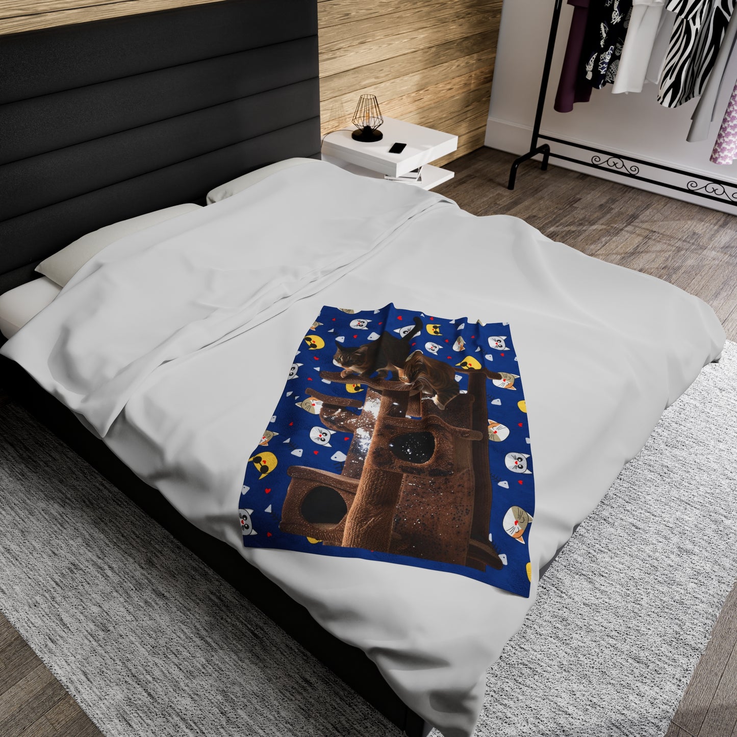 Velveteen Plush Blanket Cats 4