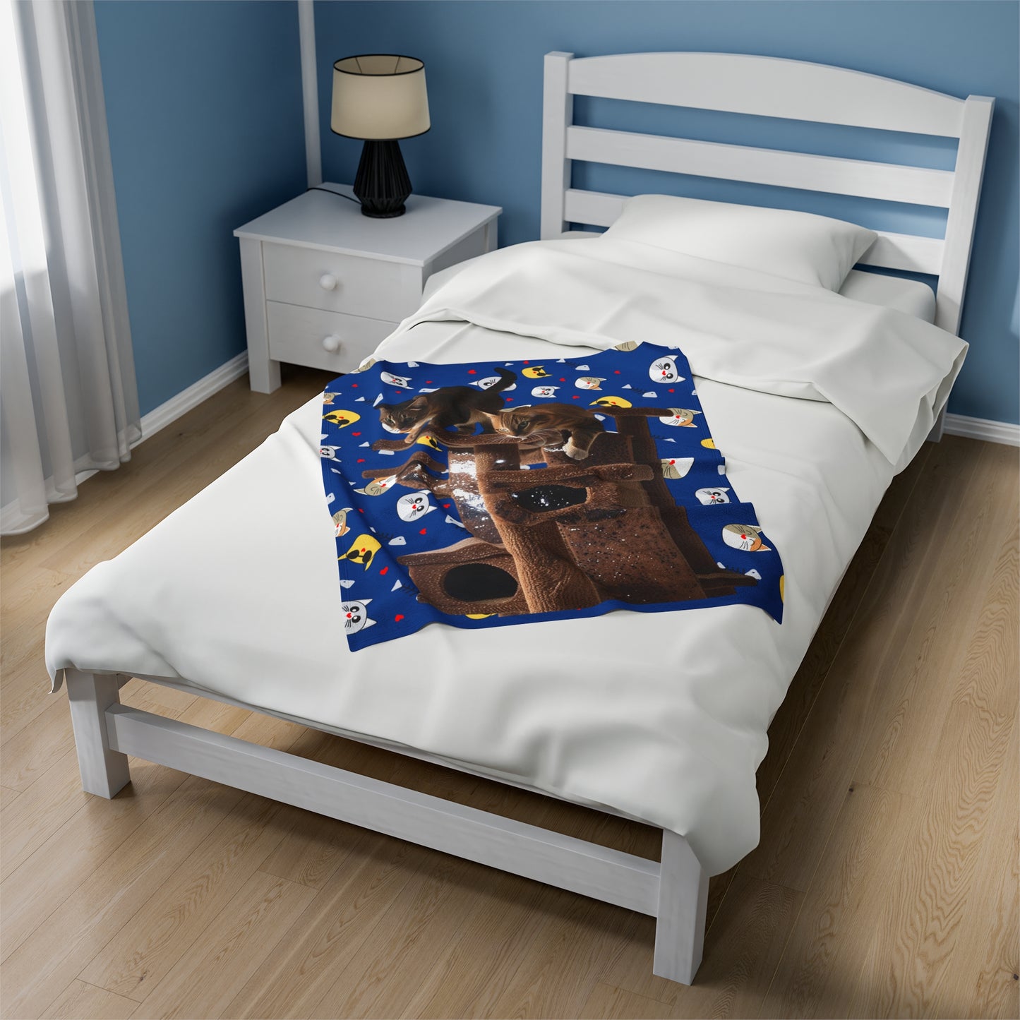 Velveteen Plush Blanket Cats 4