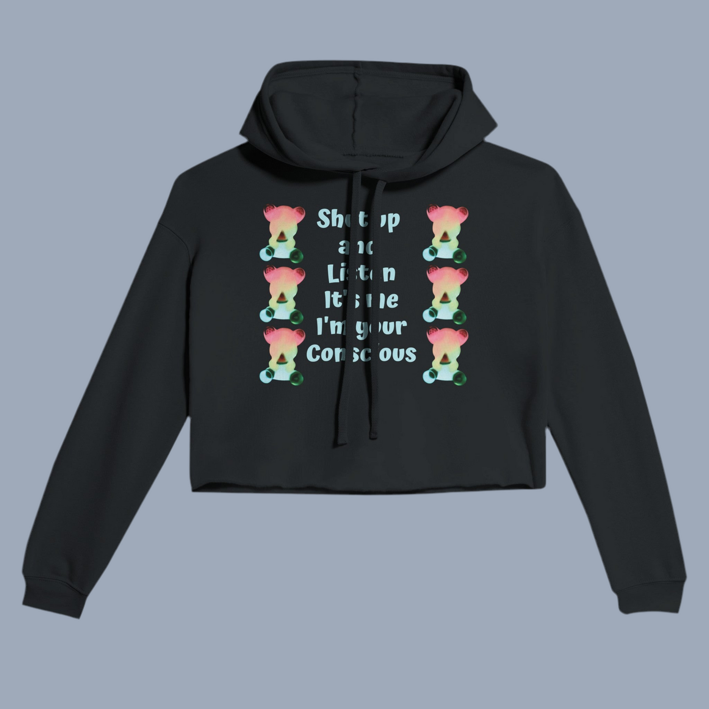 Cropped Hoodie | Bella + Canvas Listen