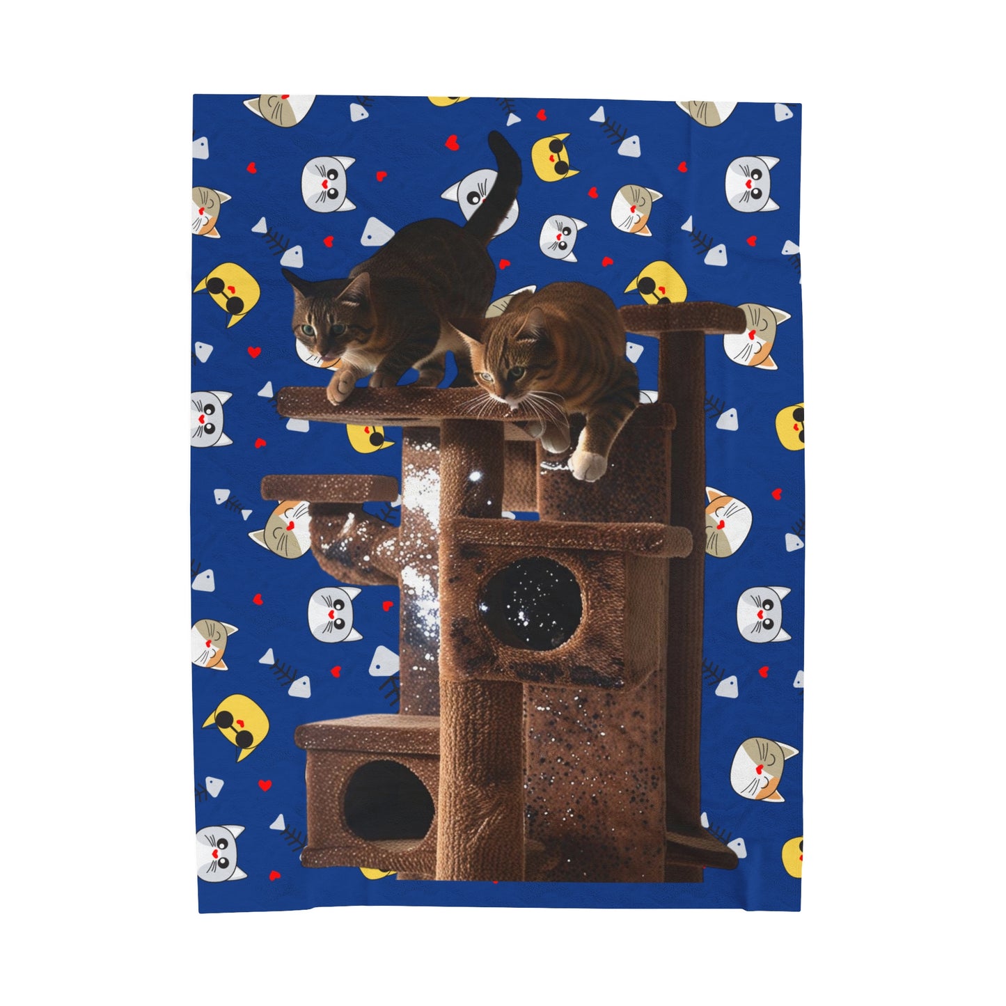 Velveteen Plush Blanket Cats 4