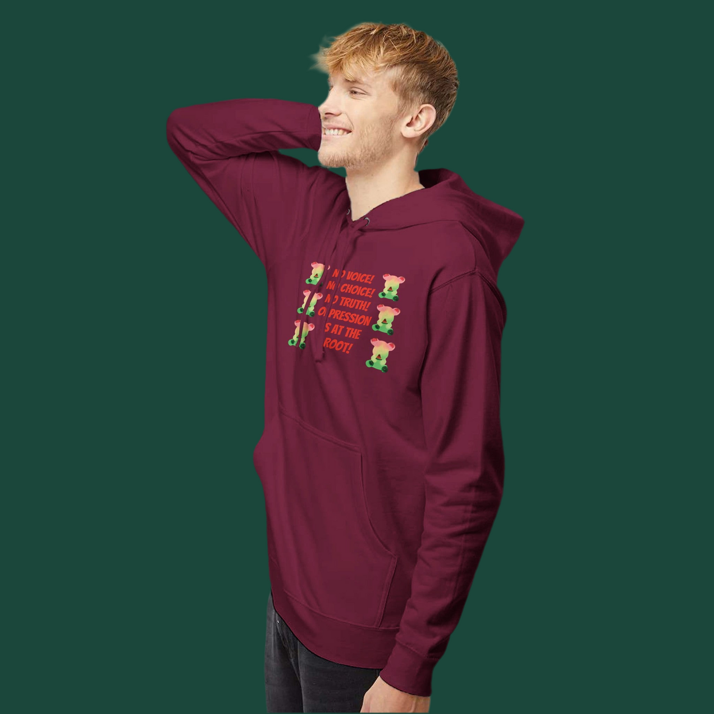 Hooded Sweatshirt | No Voice