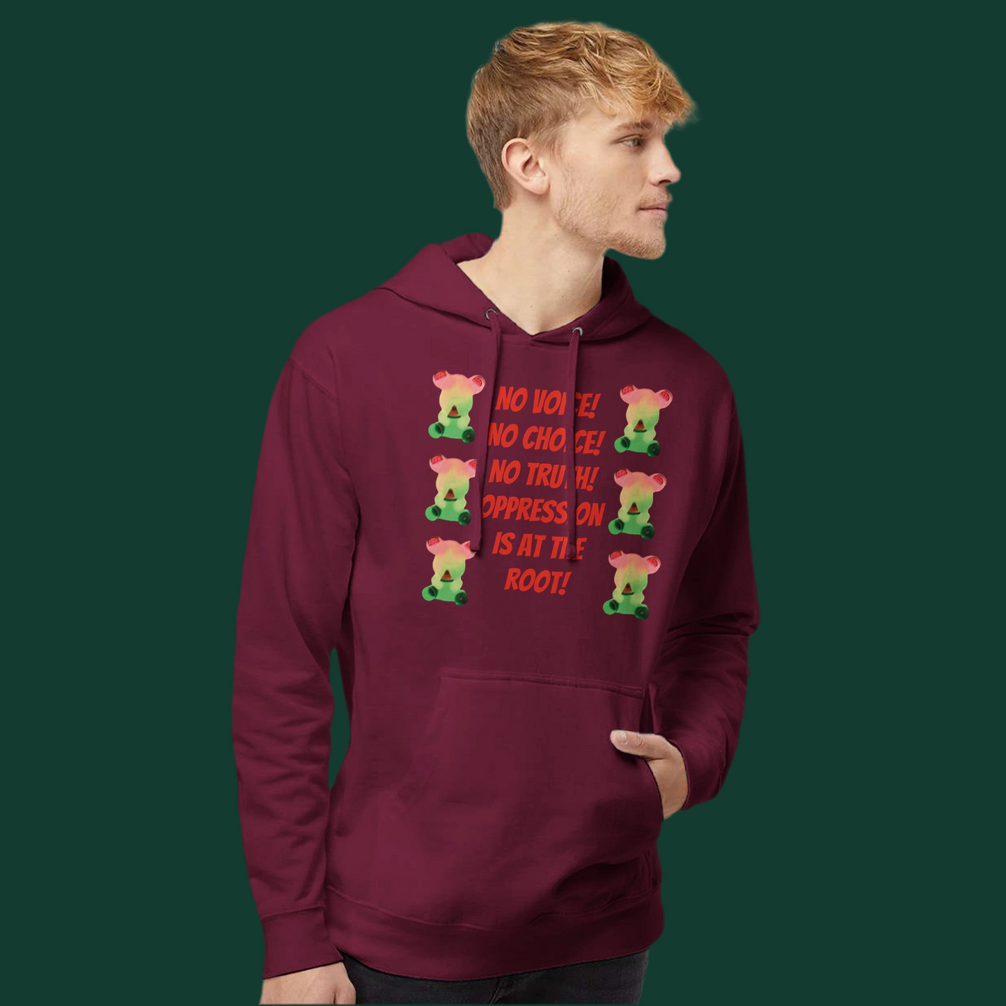Hooded Sweatshirt | No Voice