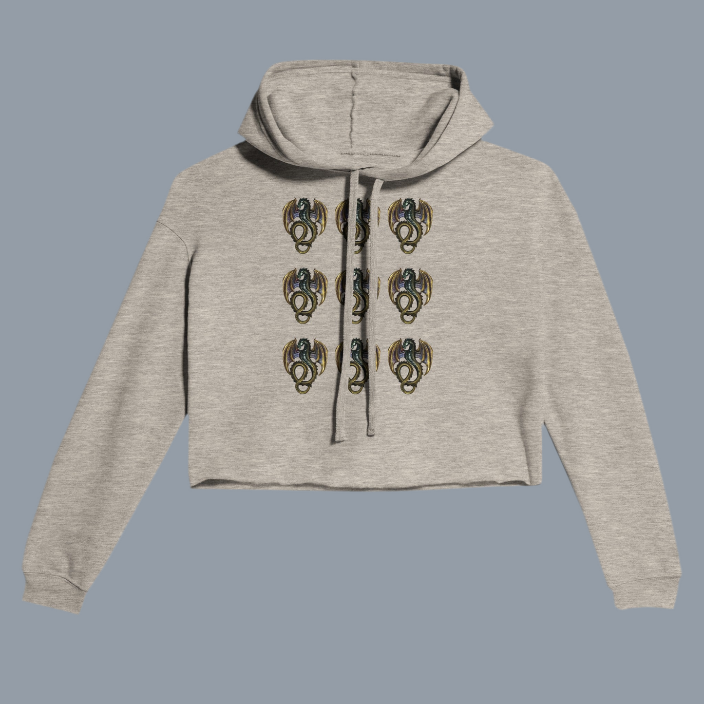 Cropped Hoodie Golden Dragon