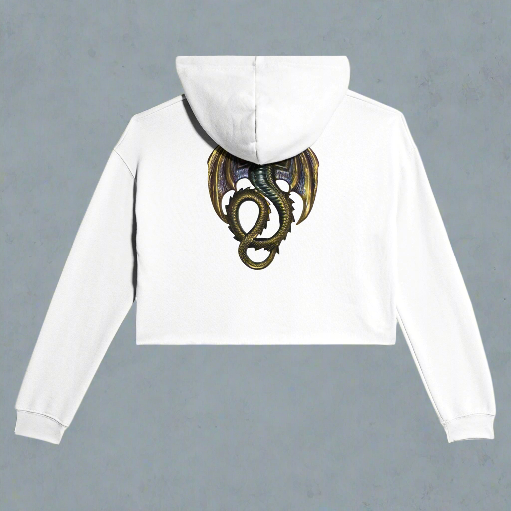 Cropped Hoodie Golden Dragon