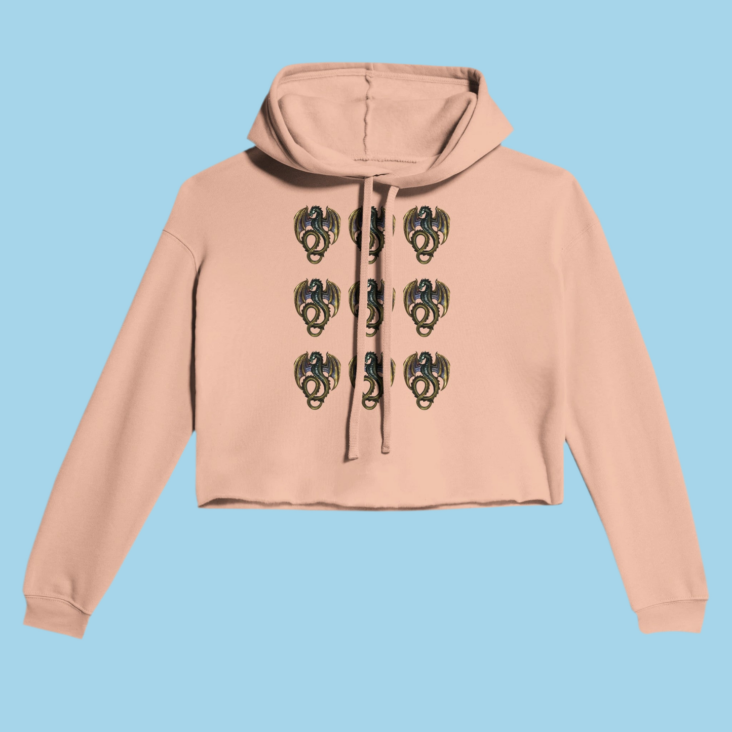 Cropped Hoodie Golden Dragon