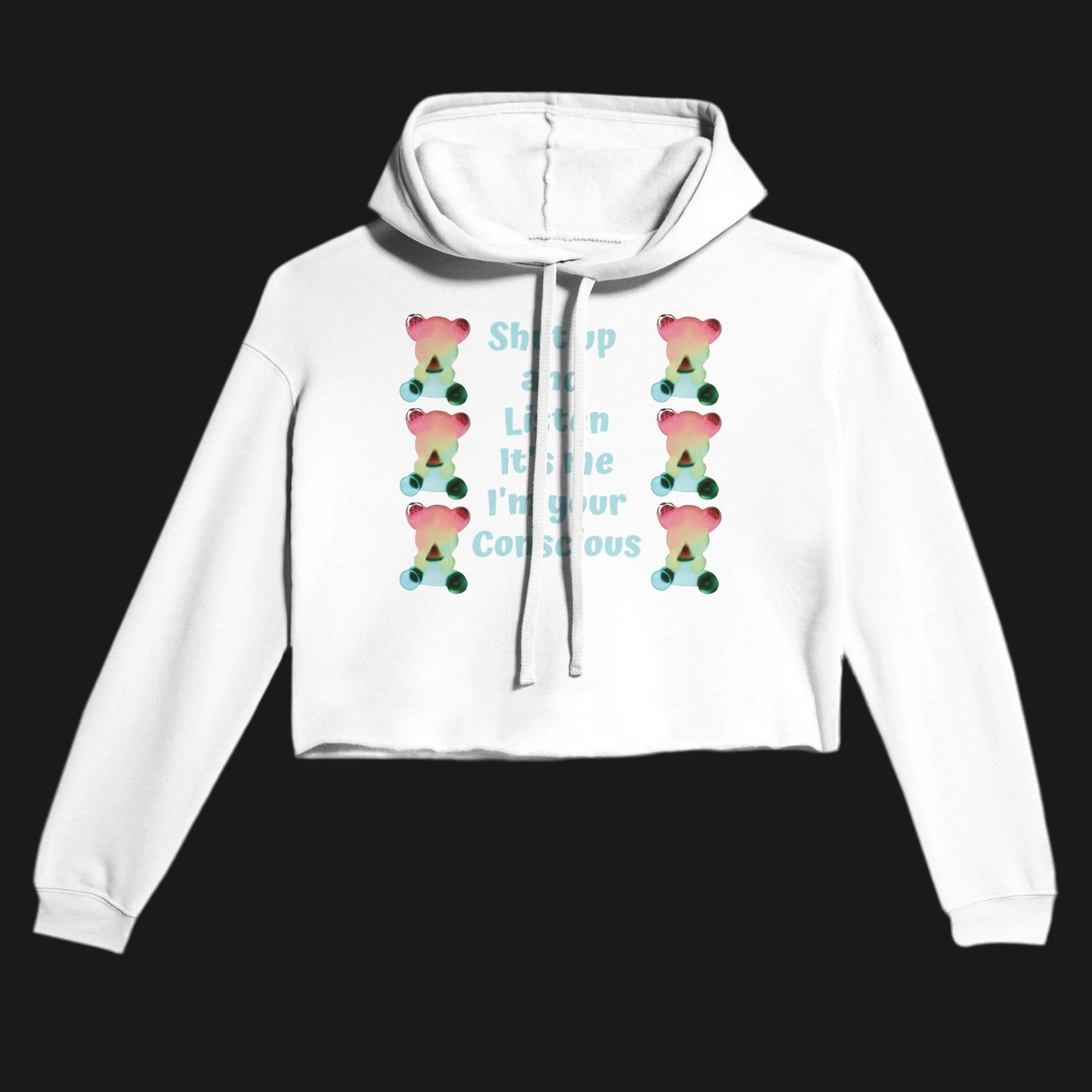 Cropped Hoodie | Bella + Canvas Listen