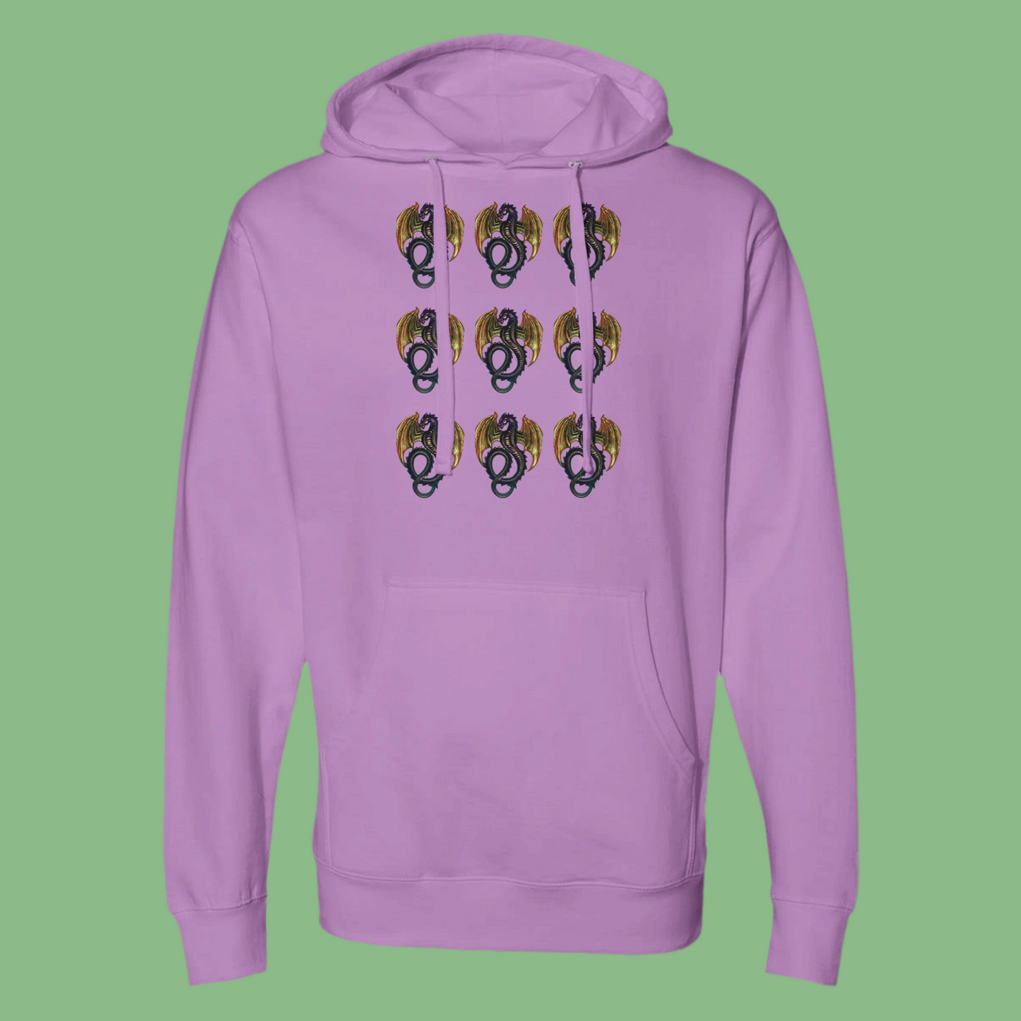 Hooded Sweatshirt Rainbow Dragon