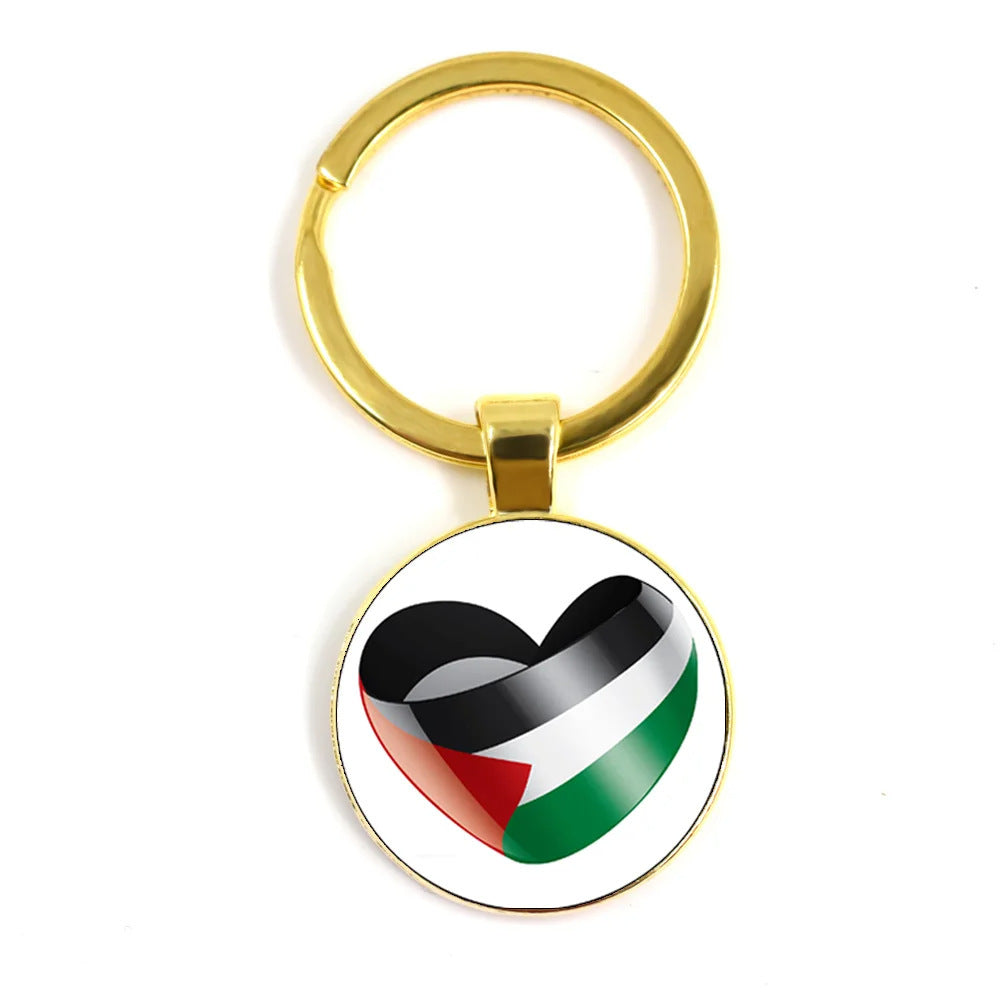 Palestinian Flag Keychain