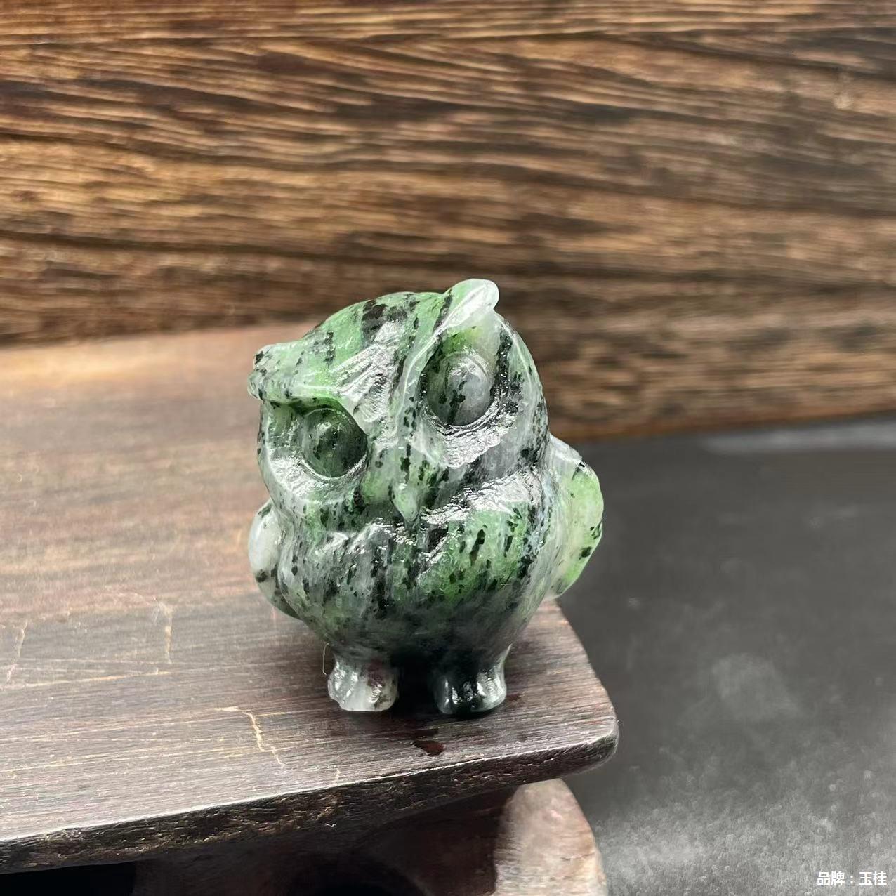 3.5cm Natural Stone Owl