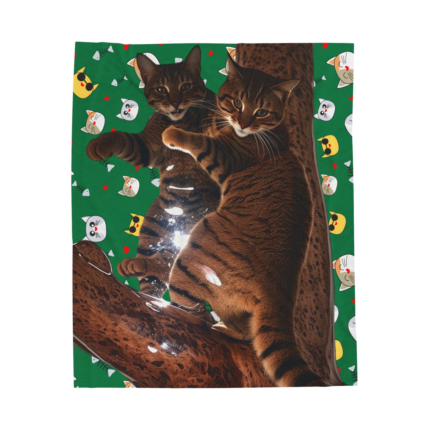 Velveteen Plush Blanket Cats 5