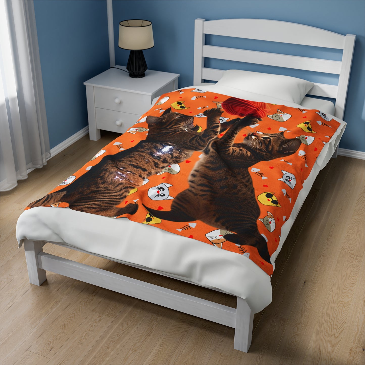 Velveteen Plush Blanket Cats 3