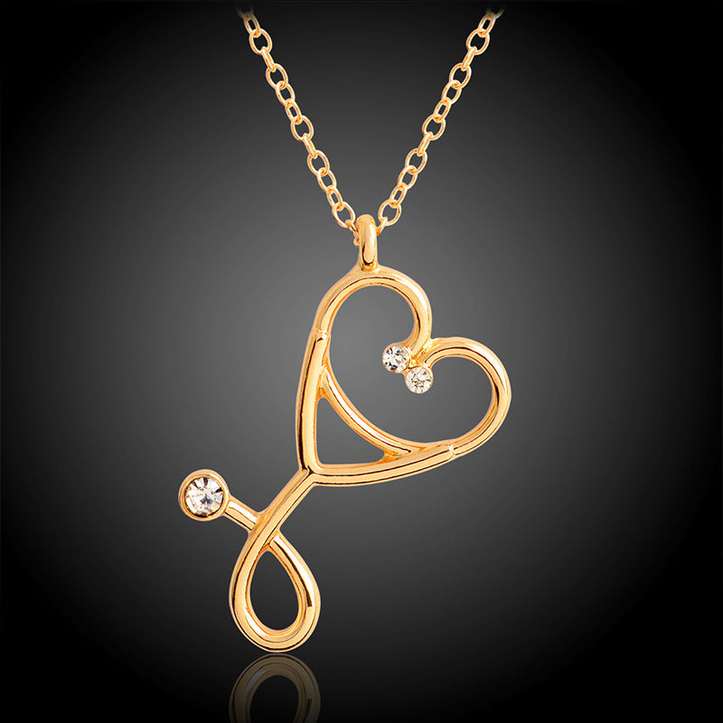 Stethoscope pendant necklace