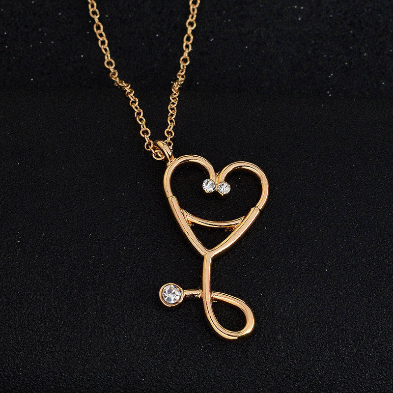 Stethoscope pendant necklace