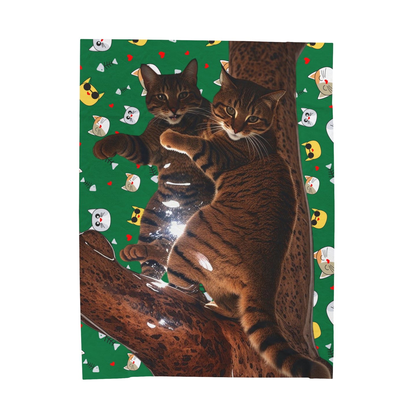 Velveteen Plush Blanket Cats 5