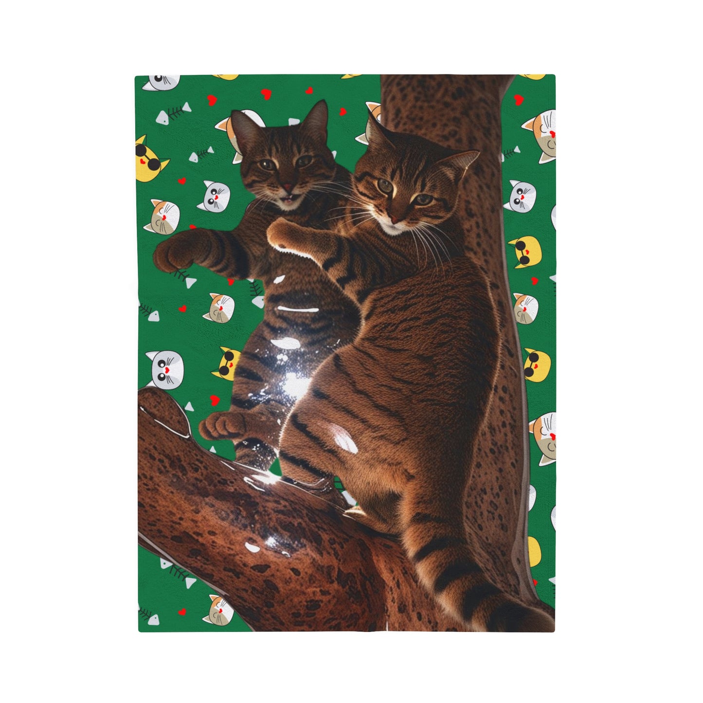 Velveteen Plush Blanket Cats 5