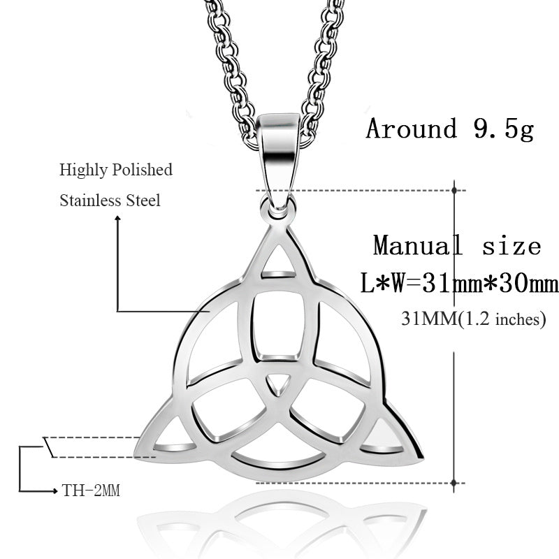 Triangle pendant necklace