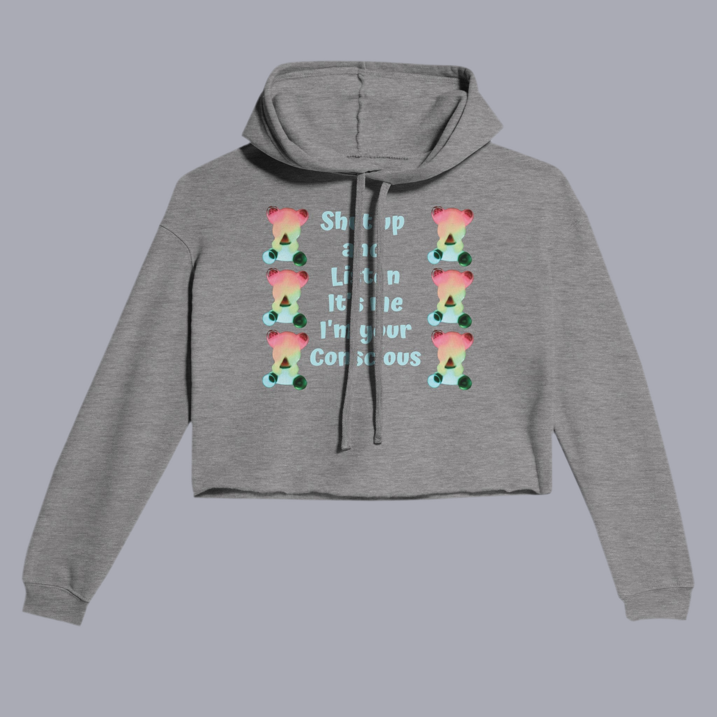 Cropped Hoodie | Bella + Canvas Listen