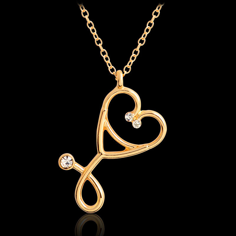 Stethoscope pendant necklace