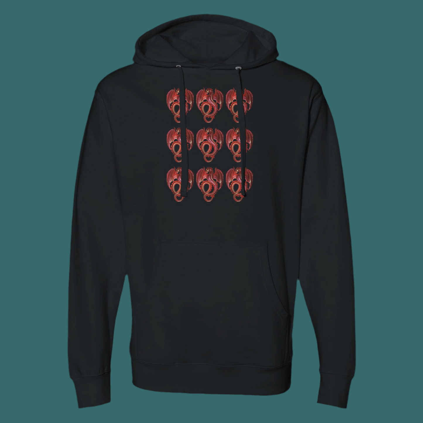 Hooded Sweatshirt Red Dragon