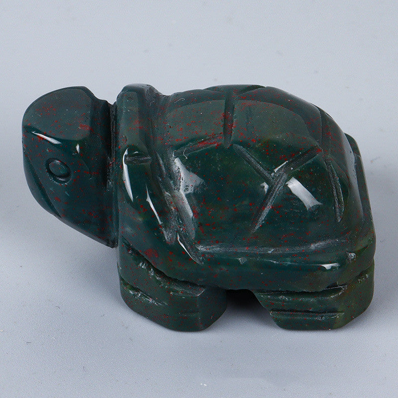 Turtle Carving Jade Crystal Animal Ornaments