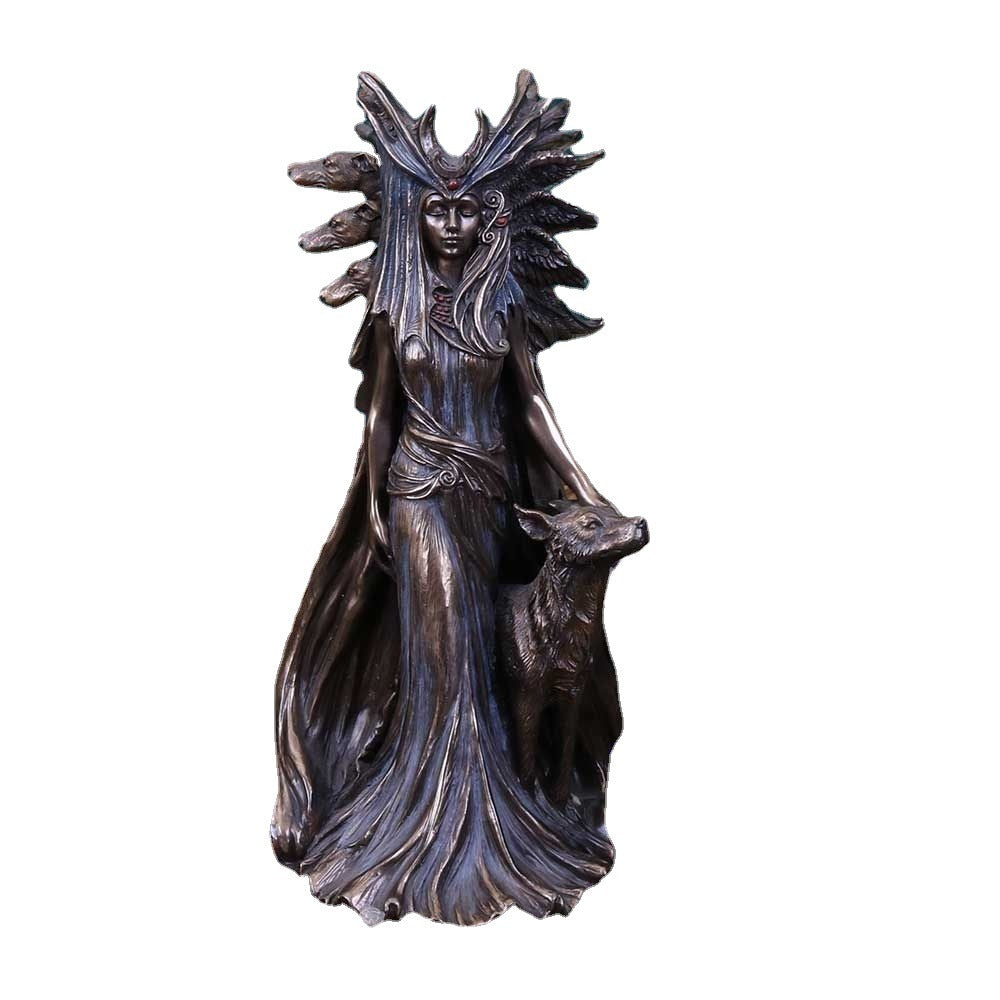 Goddess Statue Hecate And Dog