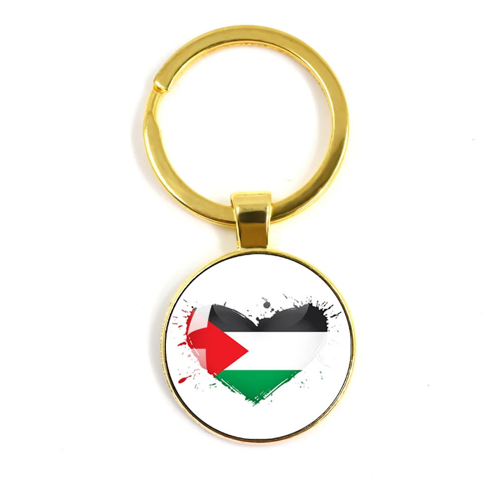 Palestinian Flag Keychain