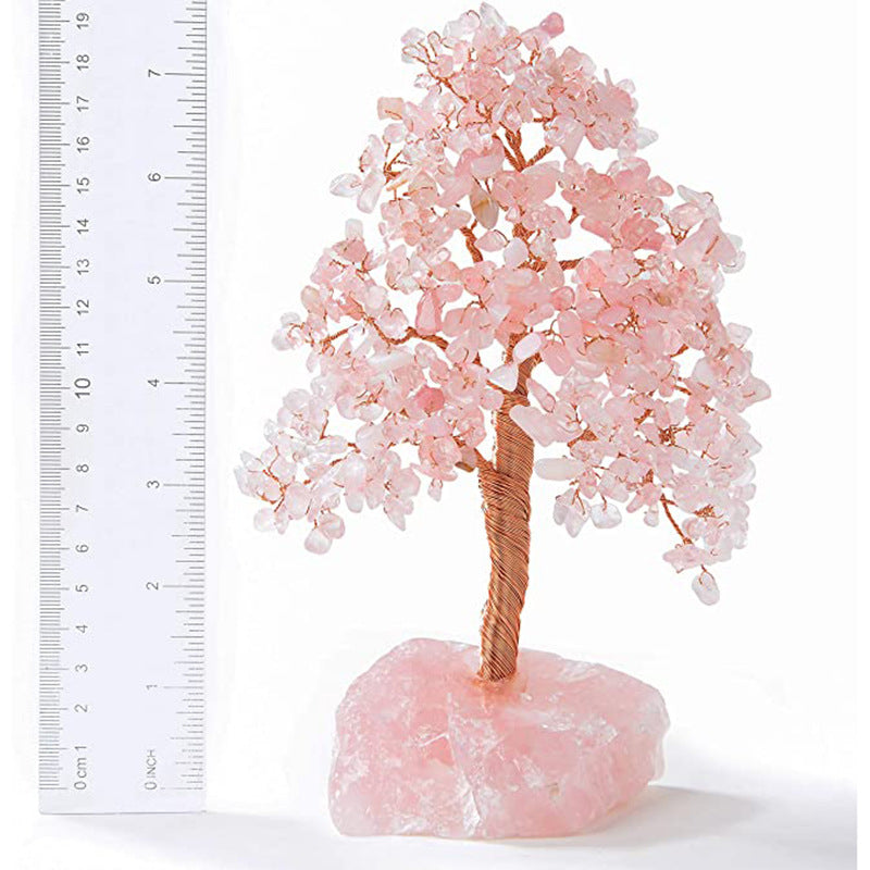 Natural Crystal Tree Crystal Wool Ore Fluorite Base Ornaments