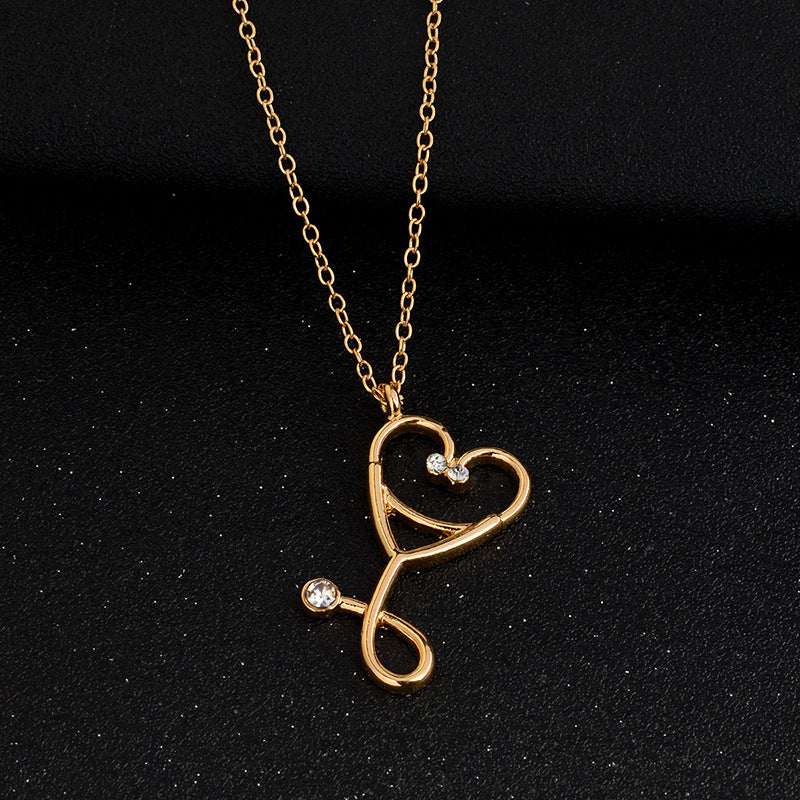 Stethoscope pendant necklace