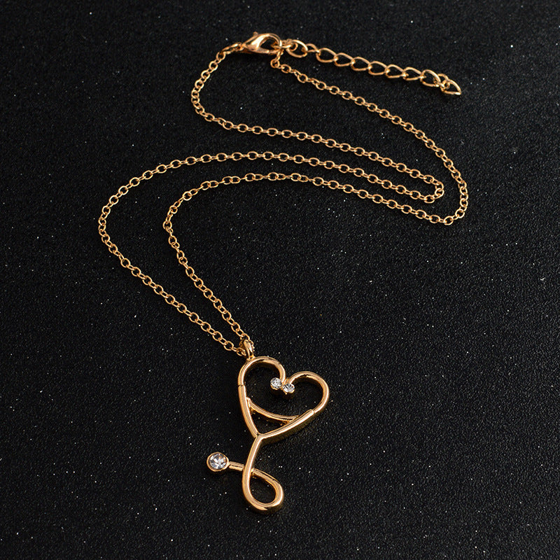 Stethoscope pendant necklace