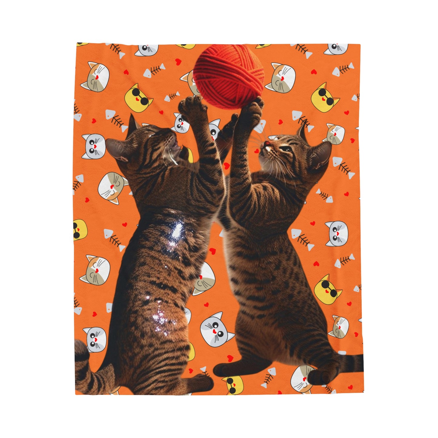 Velveteen Plush Blanket Cats 3