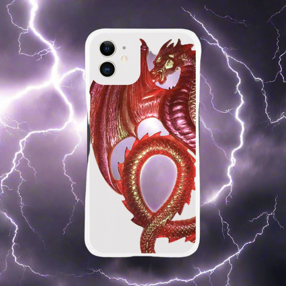 iPhone Clear Case Red Dragon