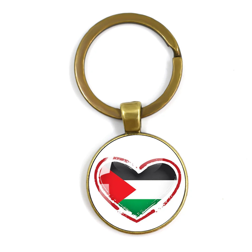 Palestinian Flag Keychain