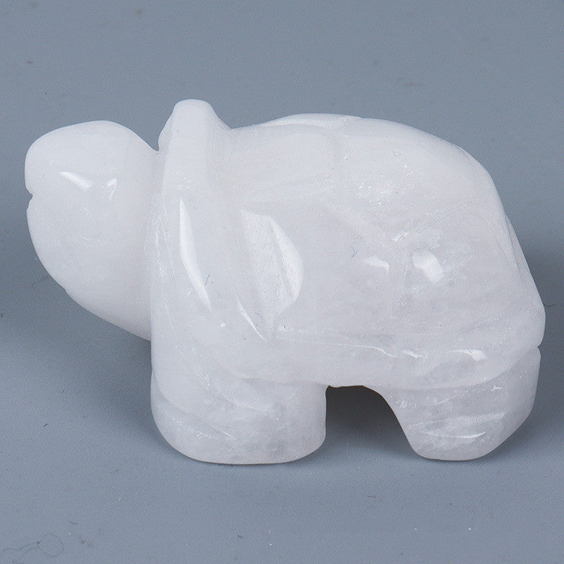 Turtle Carving Jade Crystal Animal Ornaments