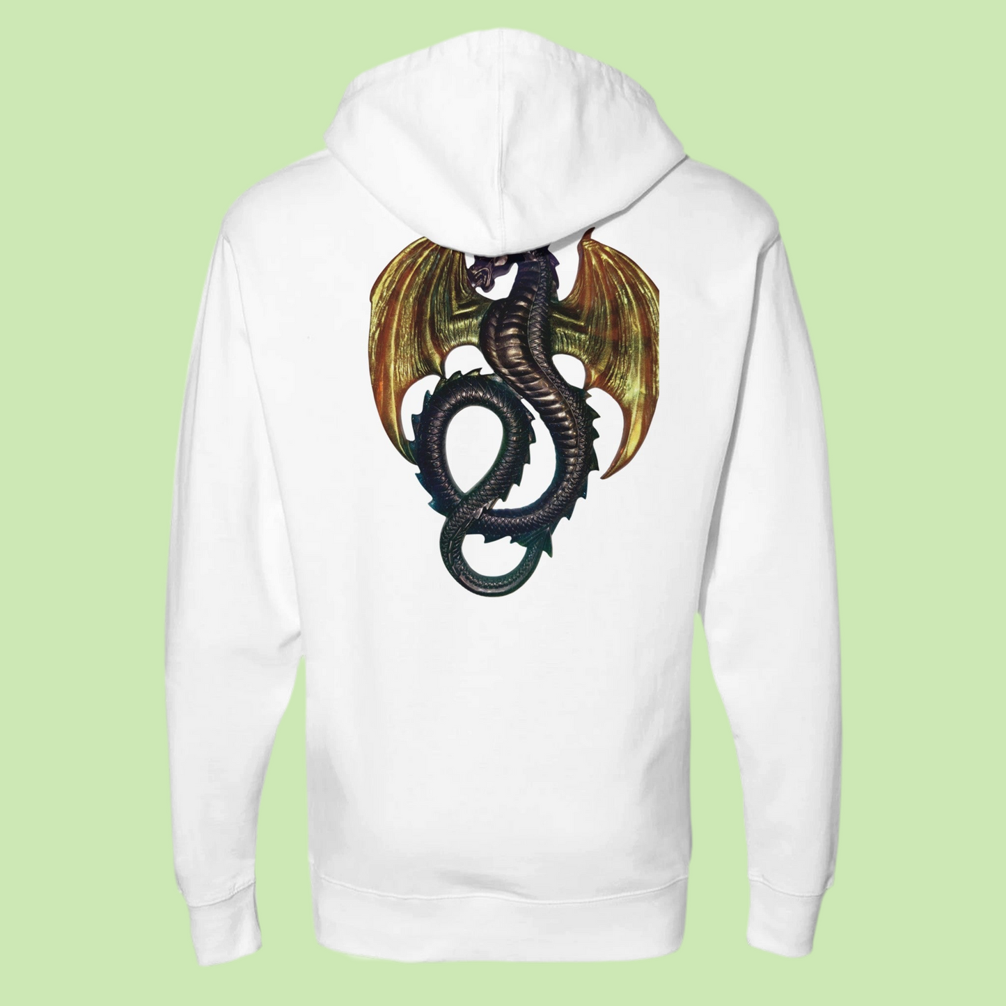 Hooded Sweatshirt Rainbow Dragon