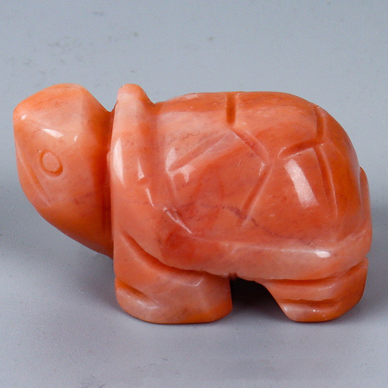 Turtle Carving Jade Crystal Animal Ornaments