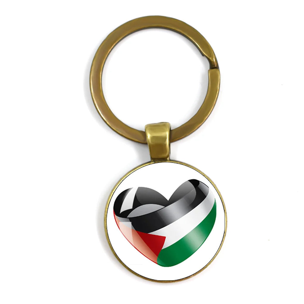 Palestinian Flag Keychain