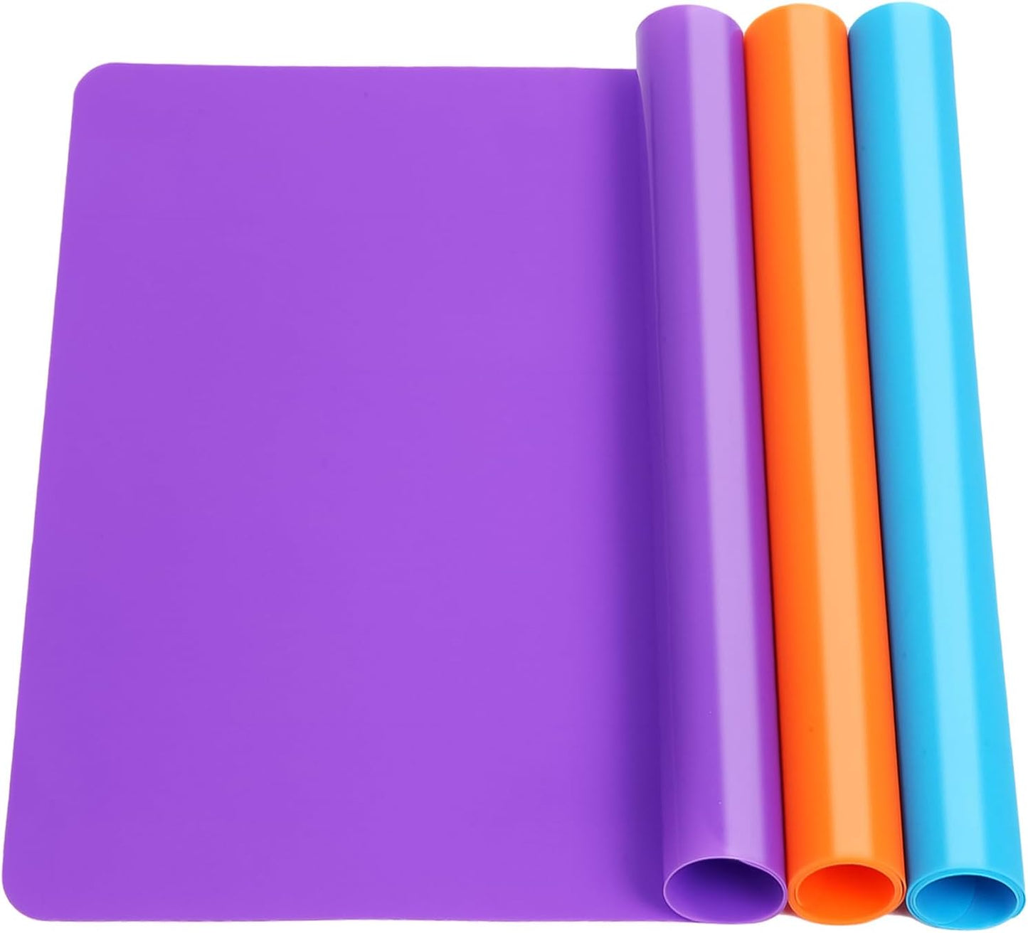 3 Pack Silicone Mats for Crafts, Premium Silicone Craft Mat, Playdough Mat, Silicone Sheet for Crafts, Liquid, Resin Jewelry Casting Molds Mat, Heat-Resistant Table Protector 15.7 "x11.8" by Aoulela