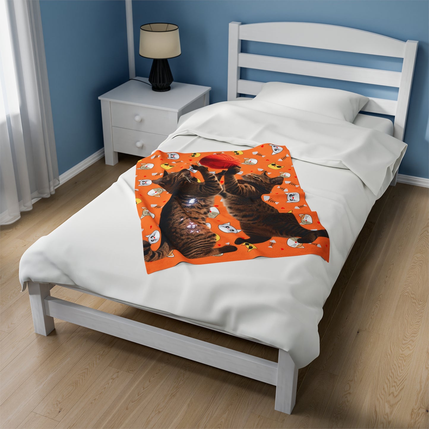 Velveteen Plush Blanket Cats 3