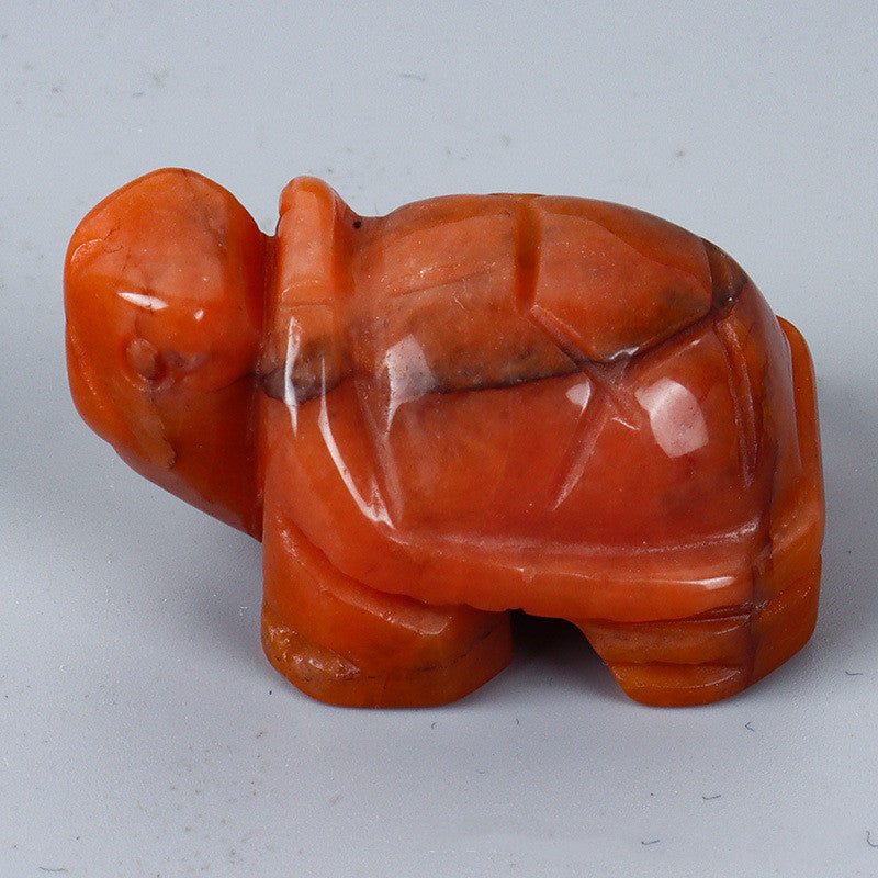 Turtle Carving Jade Crystal Animal Ornaments