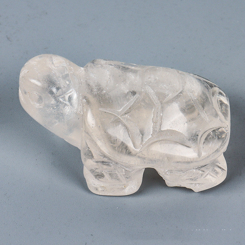 Turtle Carving Jade Crystal Animal Ornaments