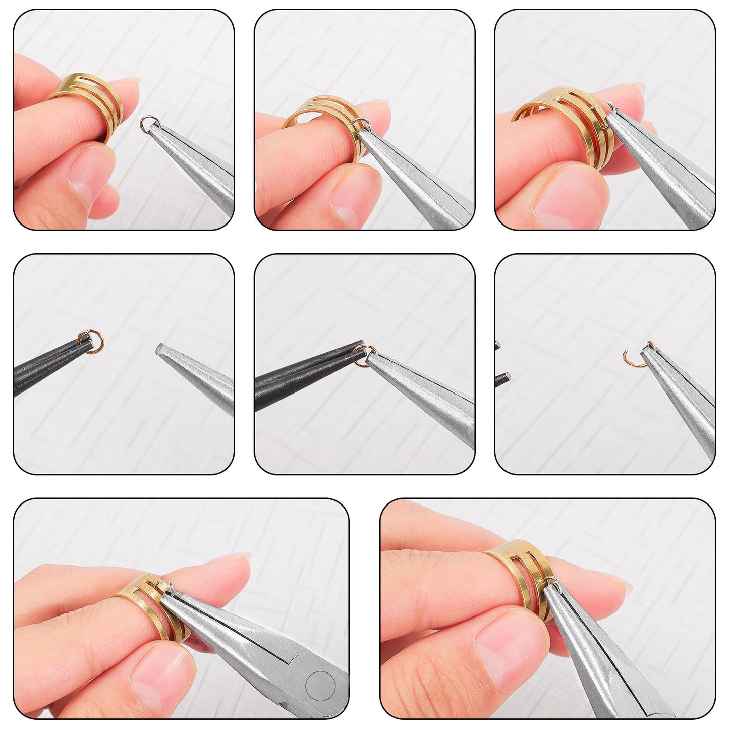 5Pcs Jewelry Pliers Jewelry Making Pliers Tools with Needle Nose Pliers/Round Nose Pliers/Chain Nose Pliers/Bent Nose Pliers/Zipper Pliers Wire Cutters for Wire Wrapping Earring Craft Making Supplies