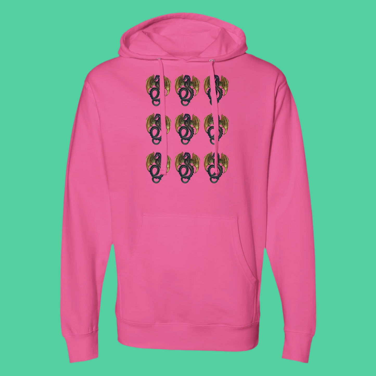 Hooded Sweatshirt Rainbow Dragon