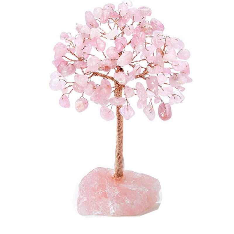 Natural Crystal Tree Crystal Wool Ore Fluorite Base Ornaments